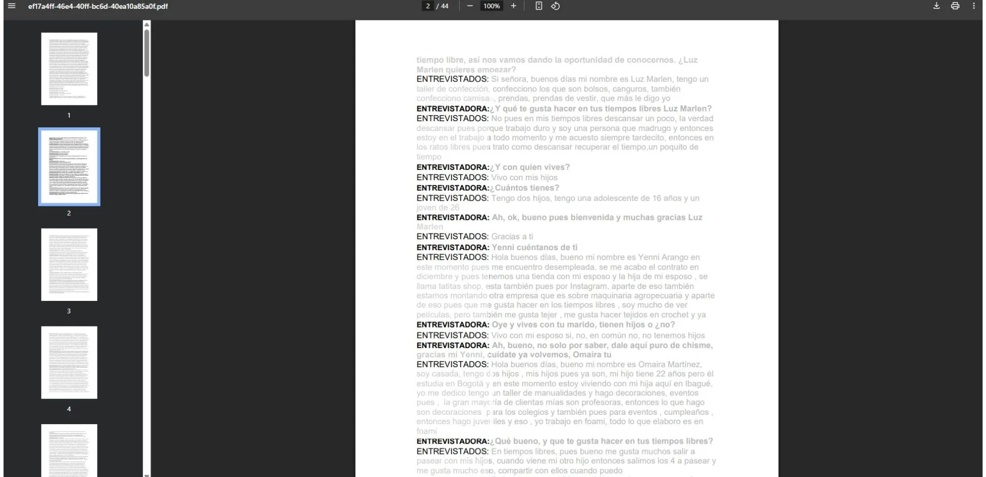 Step 2: Have the transcripts in PDF