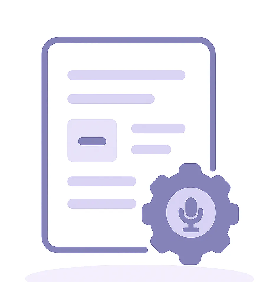 Prévia do assistente de transcrições da Dipli